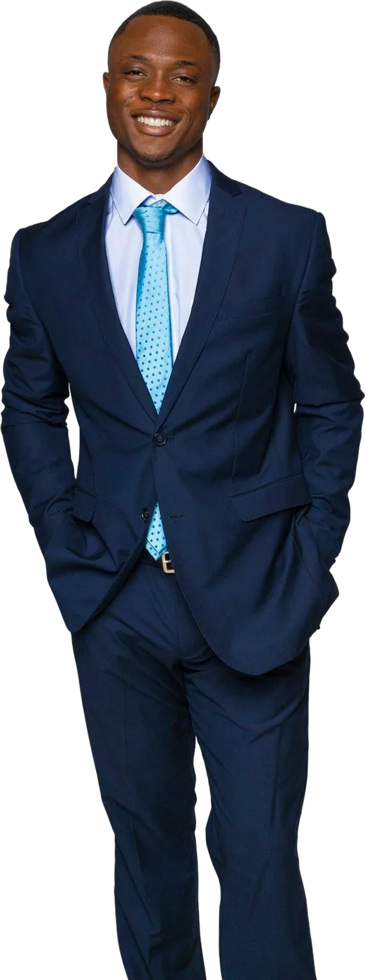 Smiling recruitment consultant in a suit
