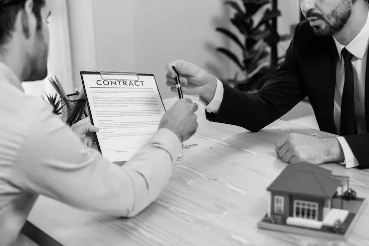 Signing a property contract