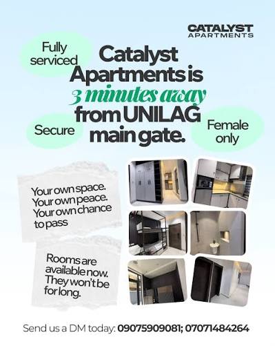 Catalyst Apartments female accommodation in Lagos